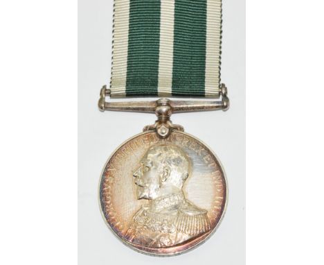 Royal Navy Reserve George V Long Service &amp; Good Conduct Medal named to V 753 E Gouder Stocker, RNR