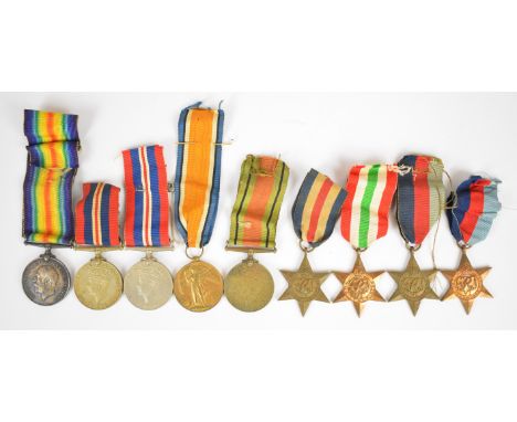 British Army WW1 medal pair comprising War Medal and Victory Medal named to 19311 Pte J Fildes, Gloucestershire Regiment, tog