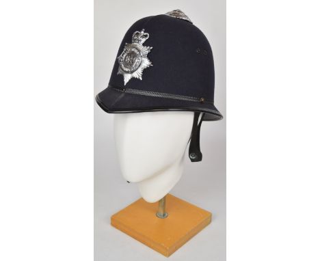 Elizabeth II Gloucestershire Police helmet with chinstrap