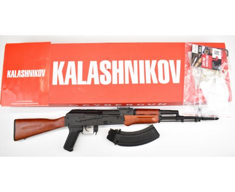 Cybergun Kalashnikov AK47 .177&nbsp;CO2&nbsp;air rifle with wooden stock, pistol grip, sling mounts, adjustable sights and mu