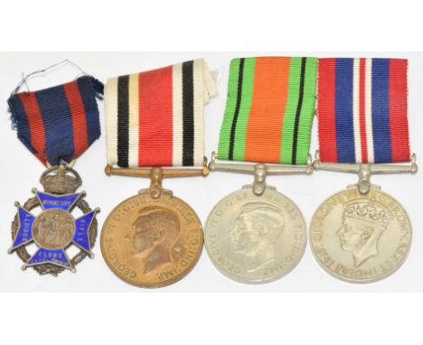 Special Constable Faithful Service Medal named to Thomas G Coleman together with WW2 Defence Medal and War Medal and a Shooti