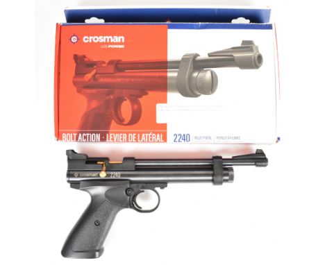 Crosman Levier De Lateral Model 6-2240 .177 CO2&nbsp;&nbsp;bolt-action air pistol with textured composite grips, fixed sights