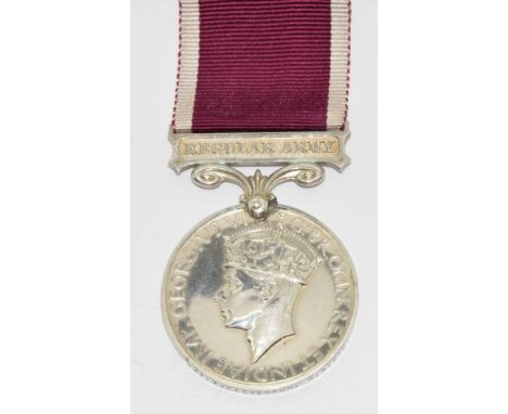 Regular Army Long Service &amp; Good Conduct Medal named to 7874860 Sgt J Stevenson, Royal Army Pay Corps