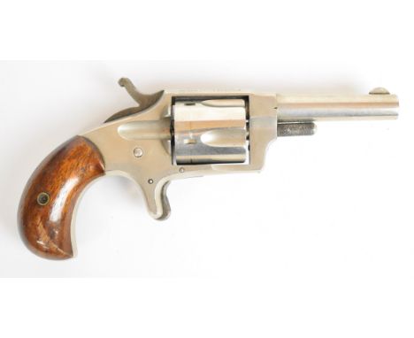 Hopkins &amp; Allen Ranger No.2 .32 rimfire five-shot single-action pocket revolver with sheath trigger, top flat stamped 'Ho