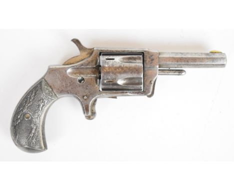 Thomas J Ryan for Norwich Arms Co .32 rimfire five-shot single-action pocket revolver with sheath trigger, composite grips de