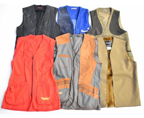 Six shooting jackets and similar to include Napier, Jack Orton and Perazzi and a Barbour jacket liner, most new with tags