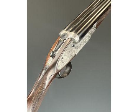 Holland &amp; Holland Royal 20 bore side by side sidelock ejector shotgun with fine scrolling engraving to the named locks, u