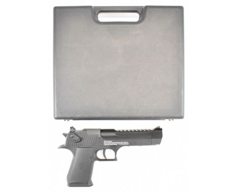 Magnum Research Desert Eagle .177 CO2&nbsp;air pistol with textured grips, multi-shot magazine and fixed sights, serial numbe