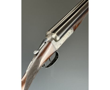 Lloyd &amp; Son Ltd of Lewes 12 bore side by side ejector shotgun with line engraved locks, underside, trigger guard, top pla