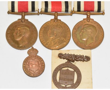 Three Special Constable&nbsp;Long Service &amp; Good Conduct Medals named to Frank Harris, Alfred Lambert and Albert Hammond,