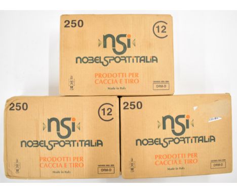 Seven hundred and fifty 12 bore Nobel Sporting 28g 7.5 shot shotgun cartridges, all sealed in original boxes.&nbsp;PLEASE NOT