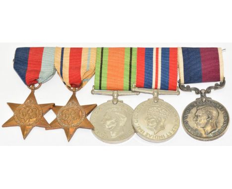 Royal Air Force WW2 medal group of four 1939-1945 Star, Africa Star, Defence Medal and Long Service &amp; Good Conduct Medal 