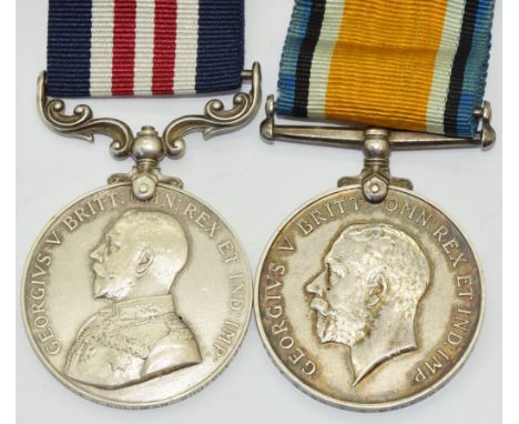 WW1 Military Medal named to 107507 Bombardier T G Coleman, 280/ Siege Battery Royal Garrison Artillery, together with a simil