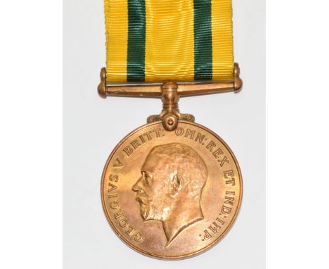 Territorial Force WW1 War Medal, name erased