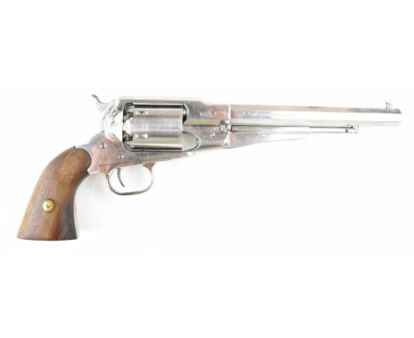 Pietta Remington &amp; Sons .44 six-shot single action revolver with walnut grips and 8 inch octagonal barrel, overall length
