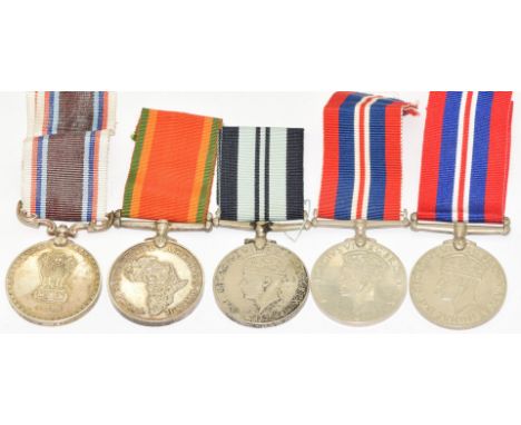 India Long Service &amp; Good Conduct Medal named to 6907397 K Singh Army Ordnance Corps, George VI India 1939-1945 Service M