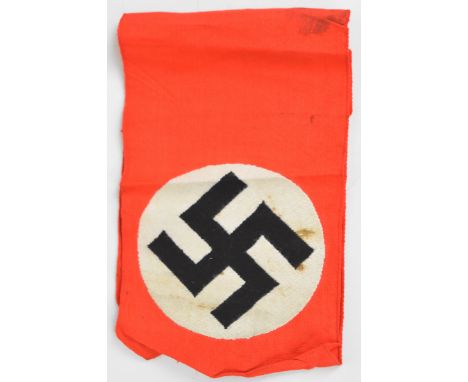 German WW2 Nazi Third Reich arm band with paper RZM label