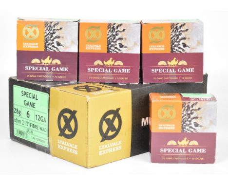 Three hundred and fifty 12 bore Lyalvale Express Special Game 28g 6 shot shotgun cartridges, all in original boxes.&nbsp;PLEA