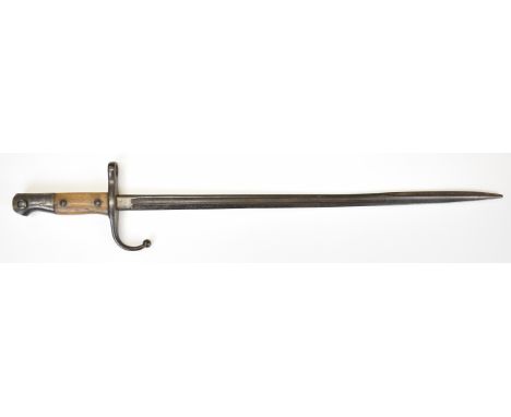 Turkish 1890 pattern bayonet with downswept quillon and 51.5cm pipe back blade. PLEASE NOTE: WE ARE NOT ABLE TO OFFER OUR USU