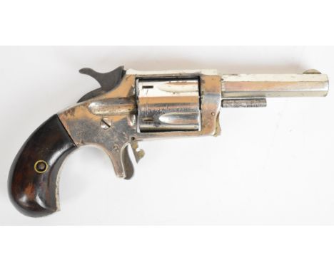 Thomas J Ryan for Norwich Arms Co Retriever .32 rimfire five-shot single-action pocket revolver with sheath trigger, wooden g