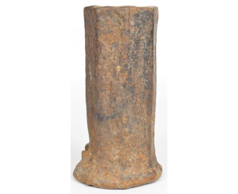 A 17thC octagonal signal cannon with 1&frac12; inch bore, 20cm long.