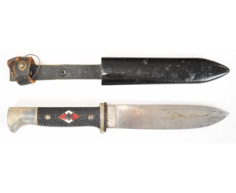 German Nazi Third Reich Hitler Youth dagger marked M7/11 RZM 1941 to ricasso, K &amp; Co Solingen with maker's mark to 14cm b