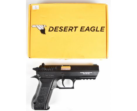 Magnum Research Baby Desert Eagle Black .177&nbsp;CO2&nbsp;air pistol with monogrammed and textured grips, multi-shot magazin