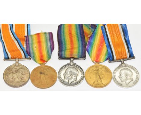 WW1 medal pair comprising War Medal and Victory Medal named to 20695 A/Cpl C T G Butler, Somerset Light Infantry, together wi