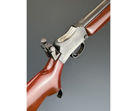 BSA Martini-Henry .220 underlever-action target rifle&nbsp;with adjustable pop-up ladder sights, adjustable Parker-Hale peep-