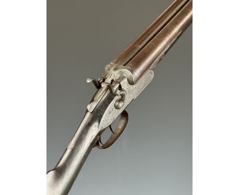 Mary Ann Gallyon &amp; Son of Cambridge 12 bore side by side hammer action shotgun with named and engraved locks, fine engrav
