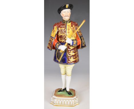 Dresden figure 'Ulster King of Arms', H27cm