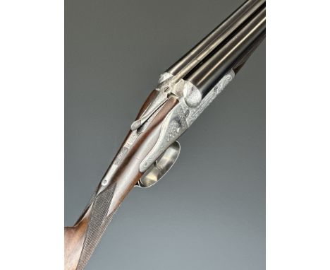 Charles Lancaster 'Wrist Breaker' assisted-opening back-action 12 bore side by side ejector shotgun with 'Charles Lancaster L