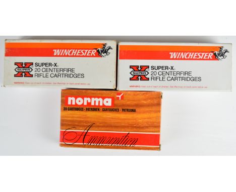 Fifty eight .22-250 Remington rifle cartridges Winchester Super-X and Normal, all in original boxes.&nbsp;PLEASE NOTE THAT A 