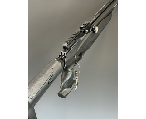 Reximex Myth .177 PCP&nbsp;air rifle with textured pistol grip, composite stock, 14 shot magazine, adjustable trigger and but