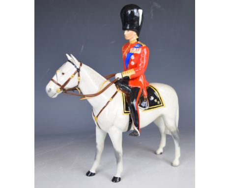 Beswick figure of HRH The Duke of Edinburgh mounted on Alamein, H28cm
