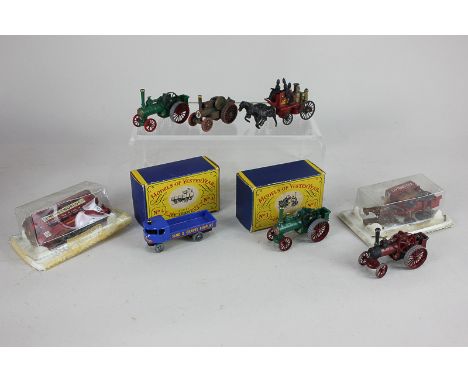 Eight early Lesney die-cast model vehicles, to include No.1 The Allchin 7-N.H.P. Traction Engine, boxed, and No.4. Sentinel S