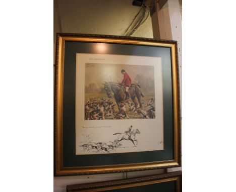 After Charles Johnson Payne (Snaffles) (1884-1967), 'The Huntsman', colour print, 40cm by 30cm 