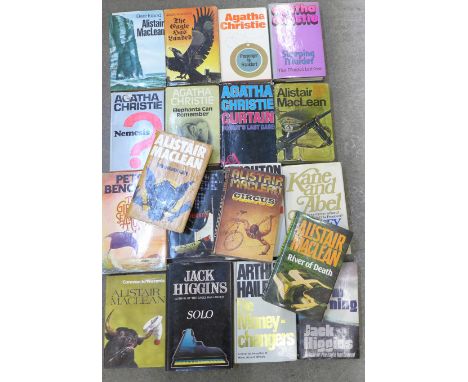 A collection of nineteen First Edition hardback novels complete with dust jackets from the following authors, Alastair Maclea