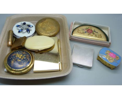 A collection of compacts and trinket boxes 