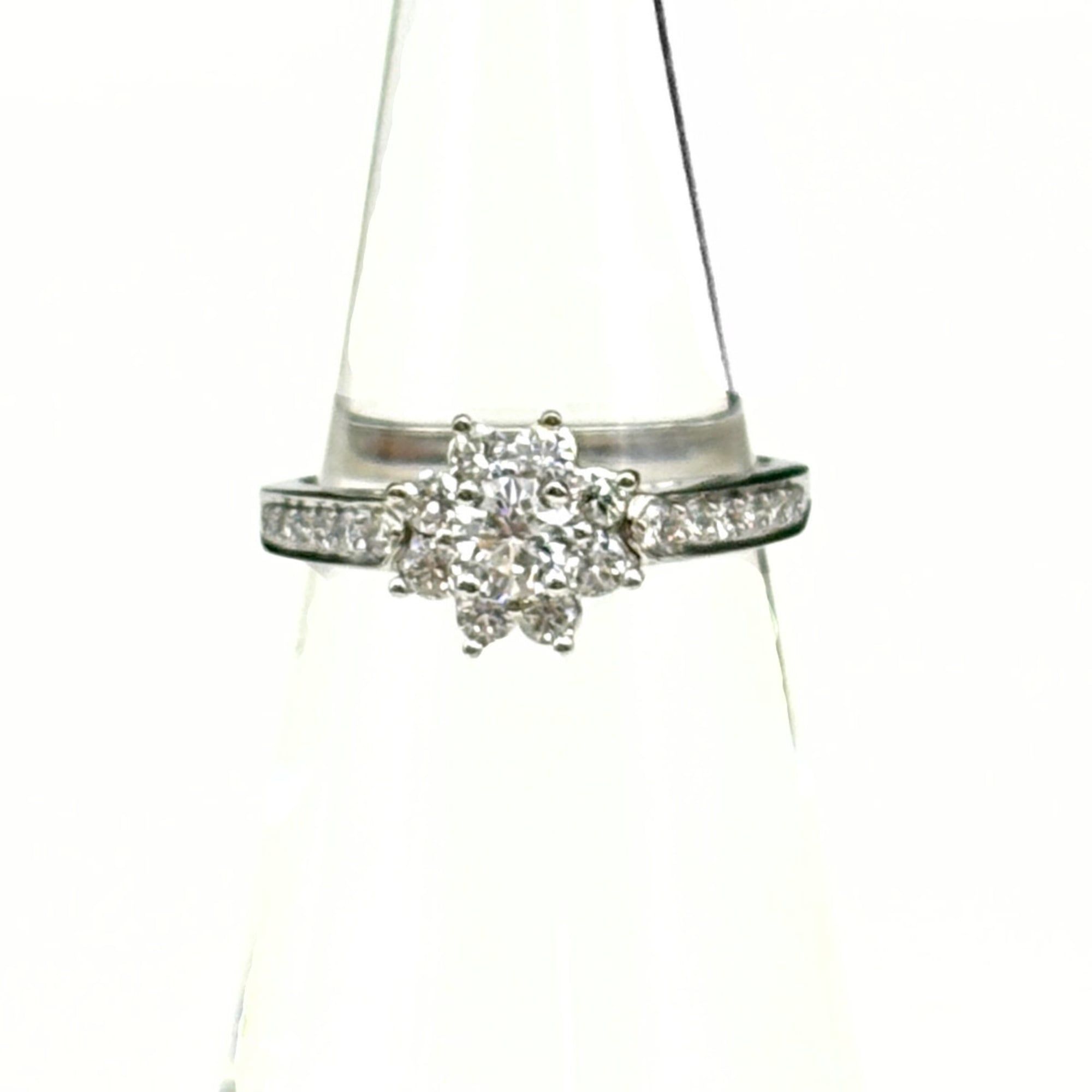 Tiffany & Co. Flora Ring, Platinum, Diamond, Flower Pt950, Women's