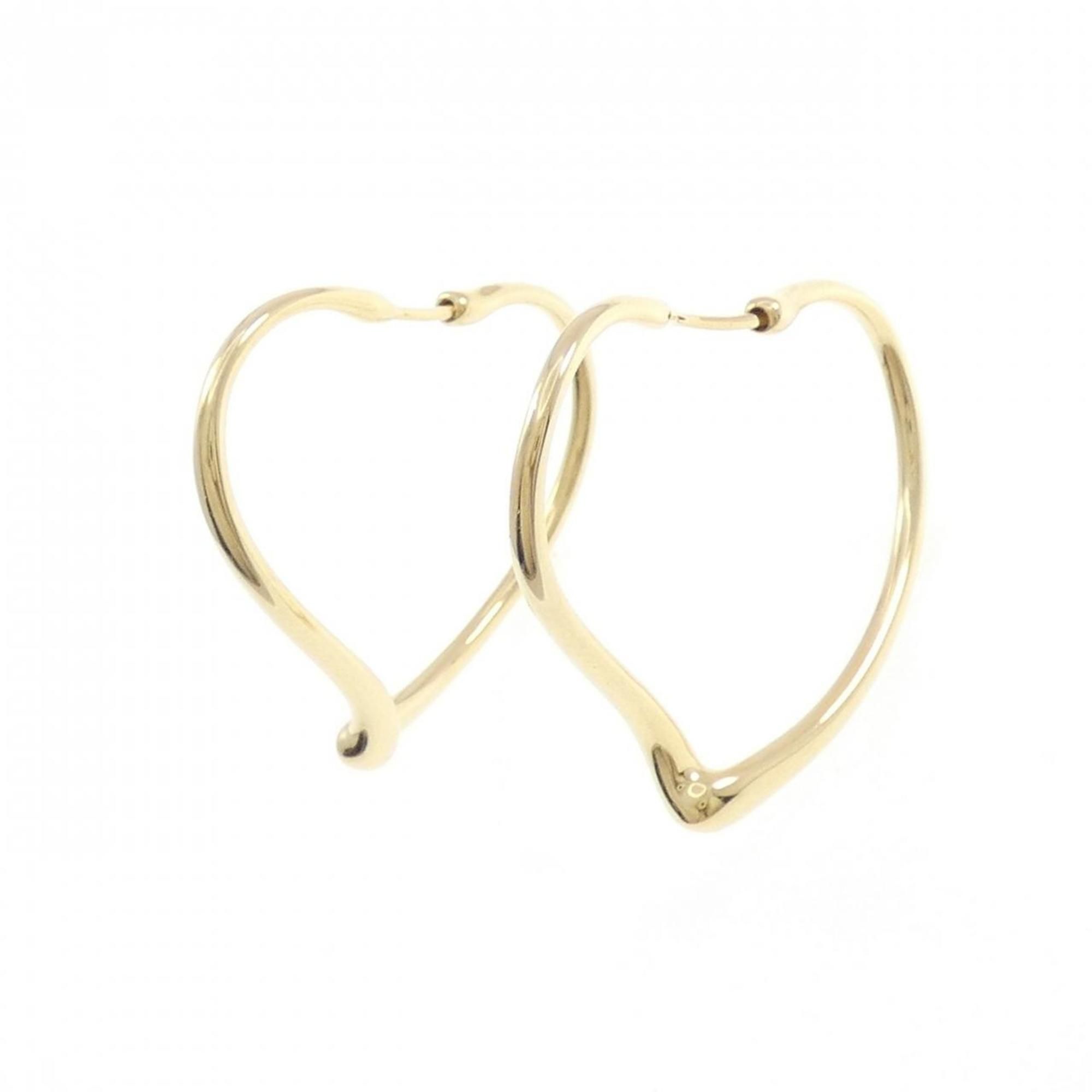 Tiffany Open Heart Hoop Earrings
