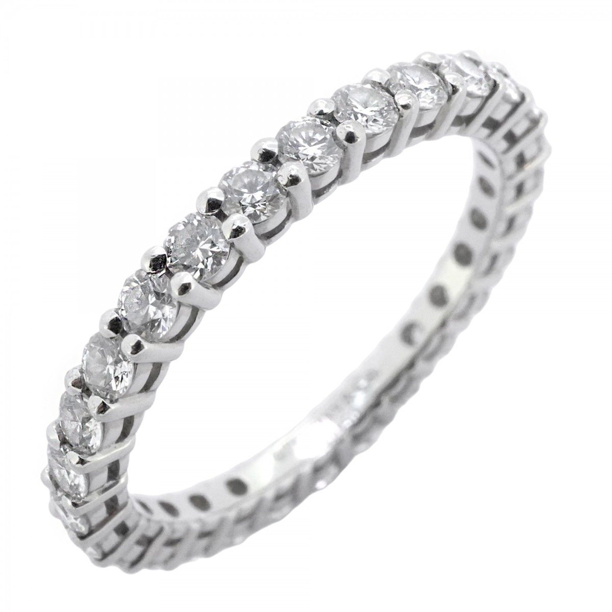 Tiffany Embrace Full Eternity Ring, Pt950 Platinum with Diamonds, Size 10.5, Women's