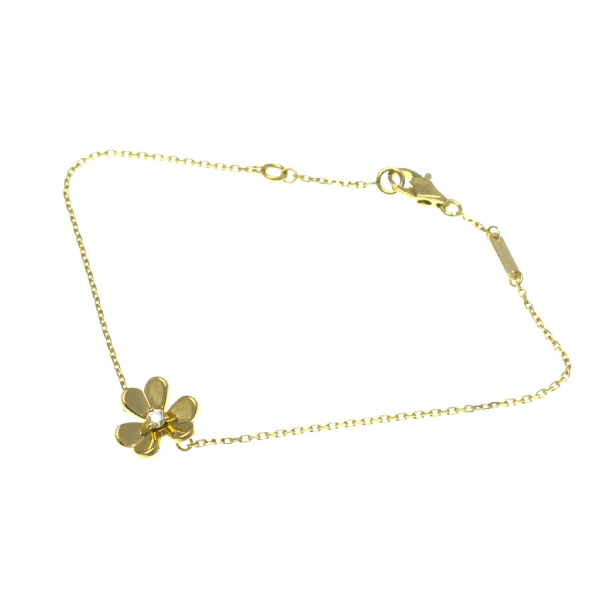 Van Cleef & Arpels Frivole Mini Diamond Bracelet Yellow Gold (18K) Diamond Charm Bracelet Gold