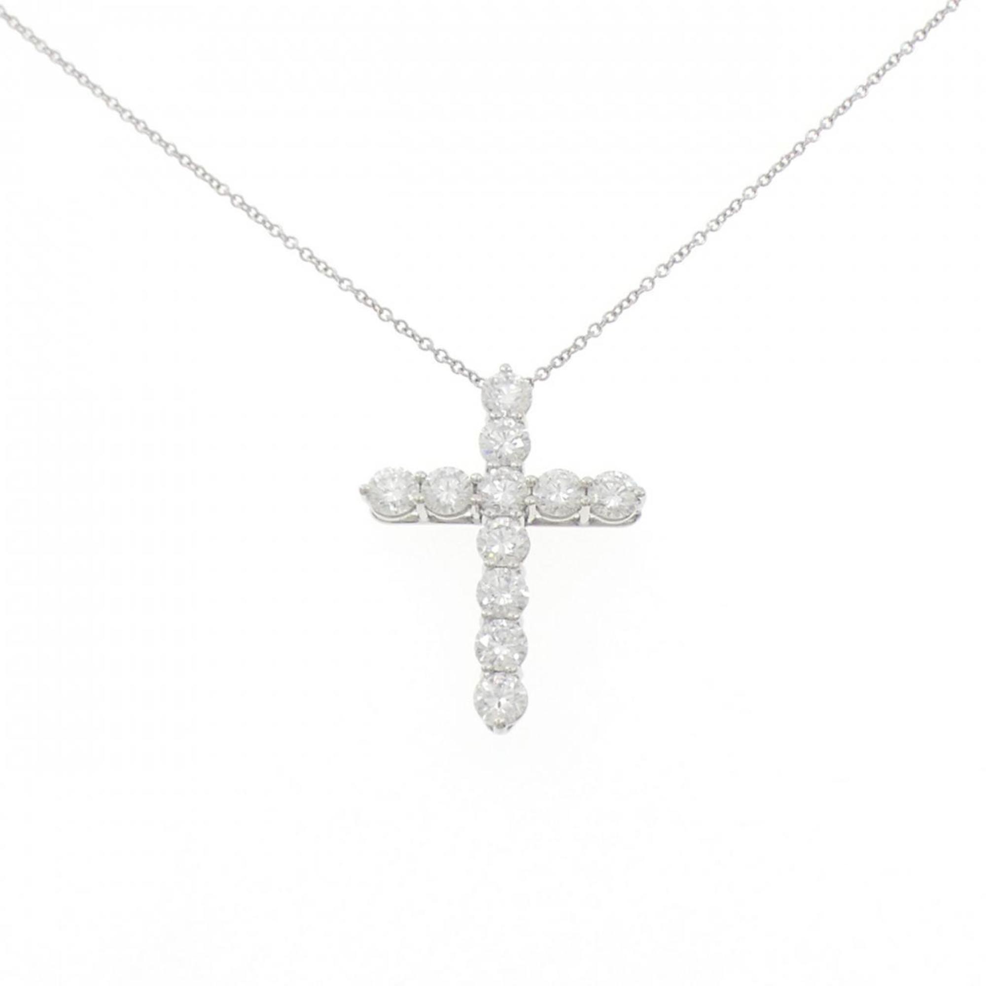 Tiffany large cross necklace