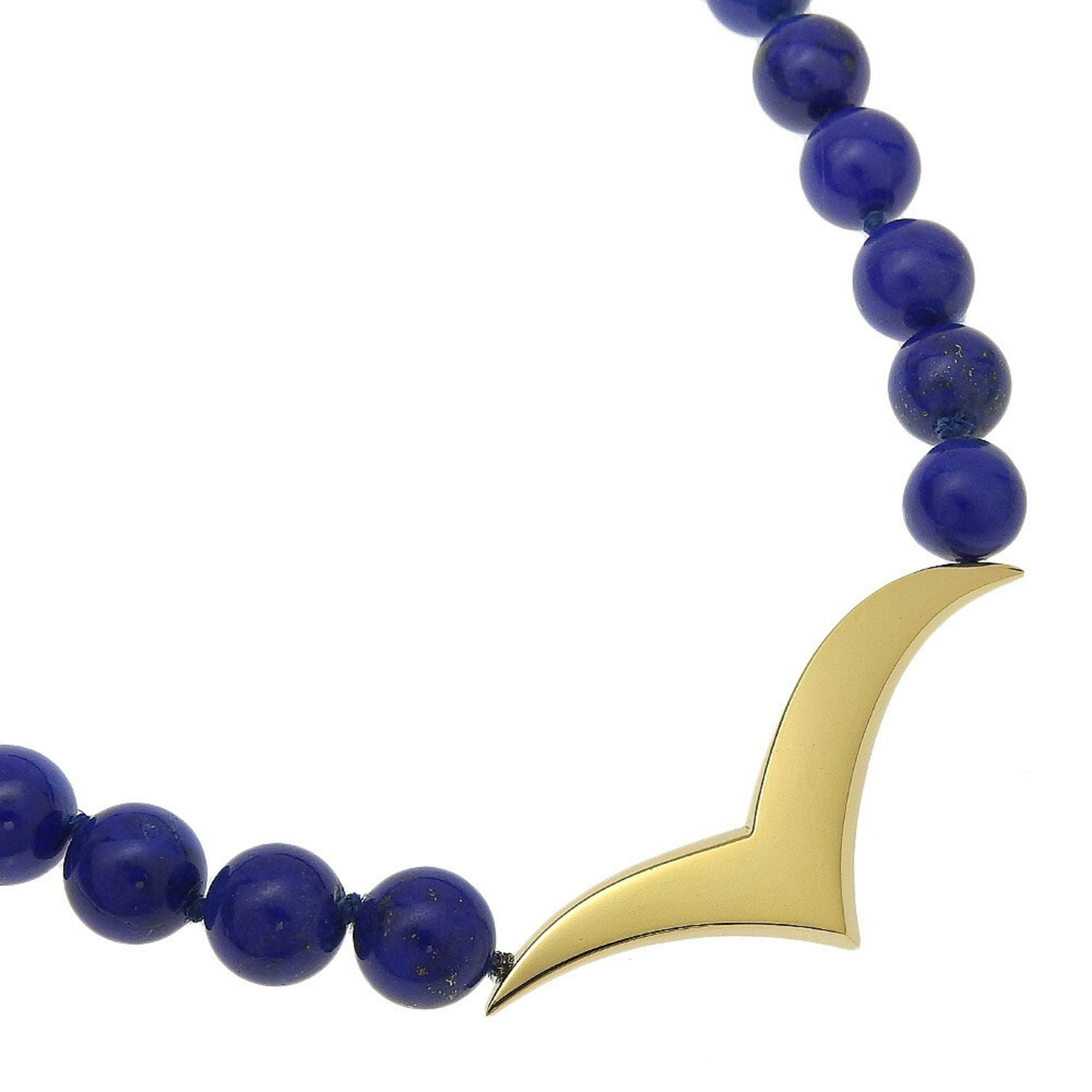 Tiffany & Co. Seagull Necklace, Lapis Lazuli x 18K Yellow Gold, Blue, Approx. 43.6g, Seagull, Women'