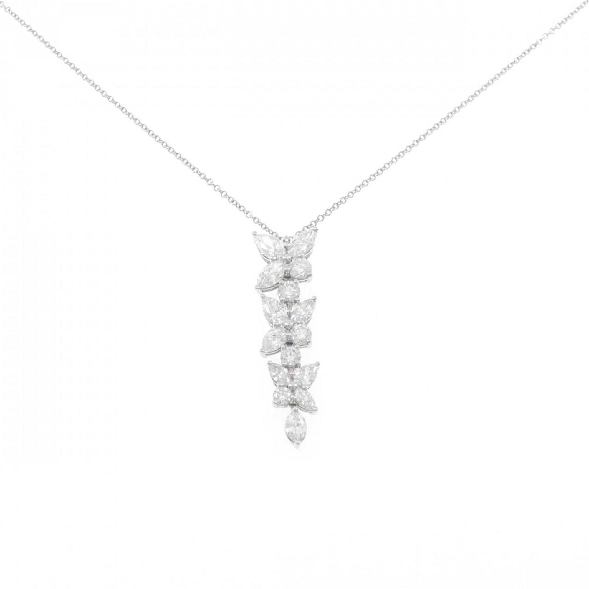Tiffany Victoria Mix Cluster Drop Necklace