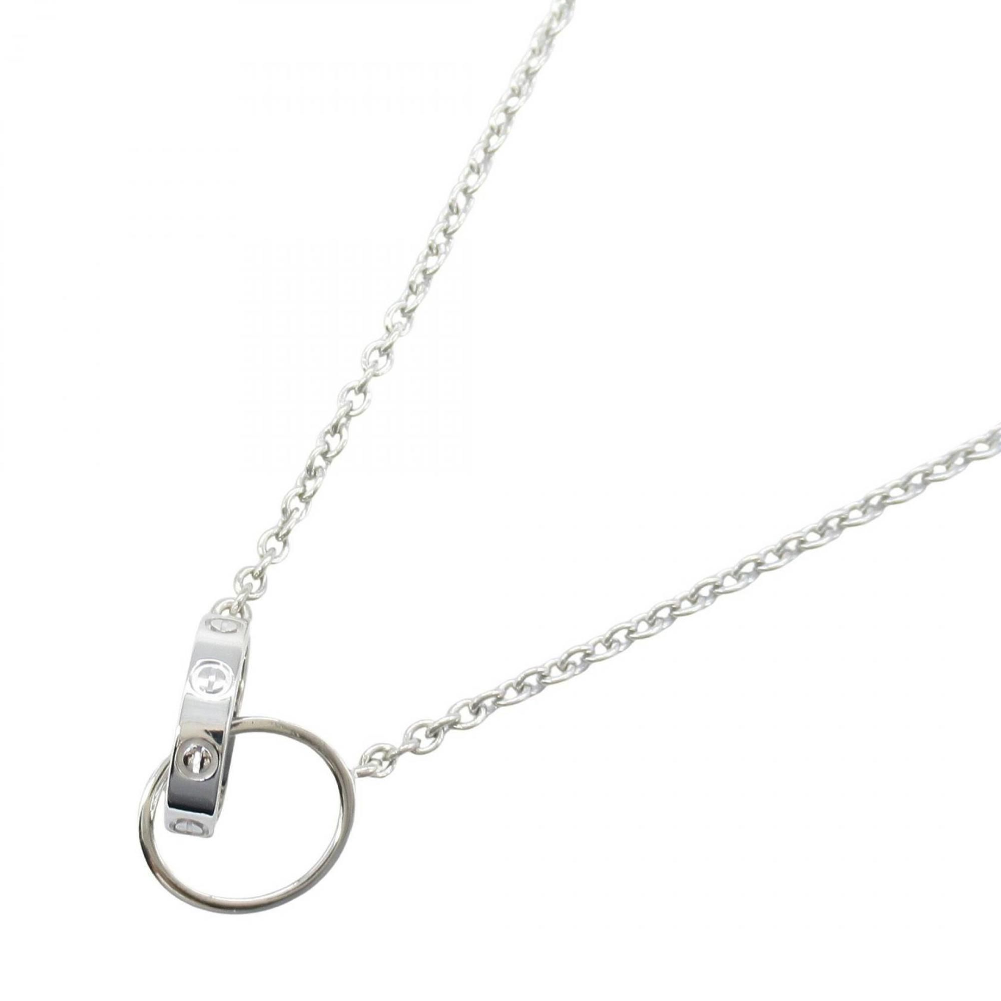 Cartier Baby Love Necklace, 18K White Gold, for Men and Women, Silver, B7212500