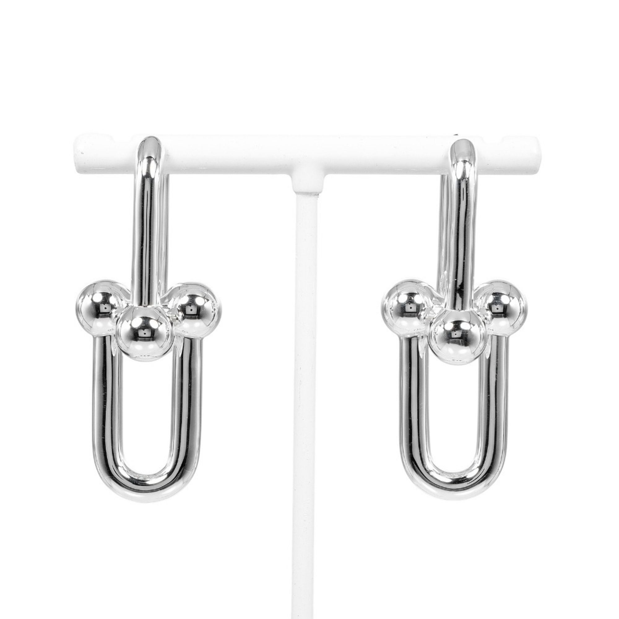 Tiffany earring hardware extra large link silver 925 approx. 16.7g TIFFANY & Co.