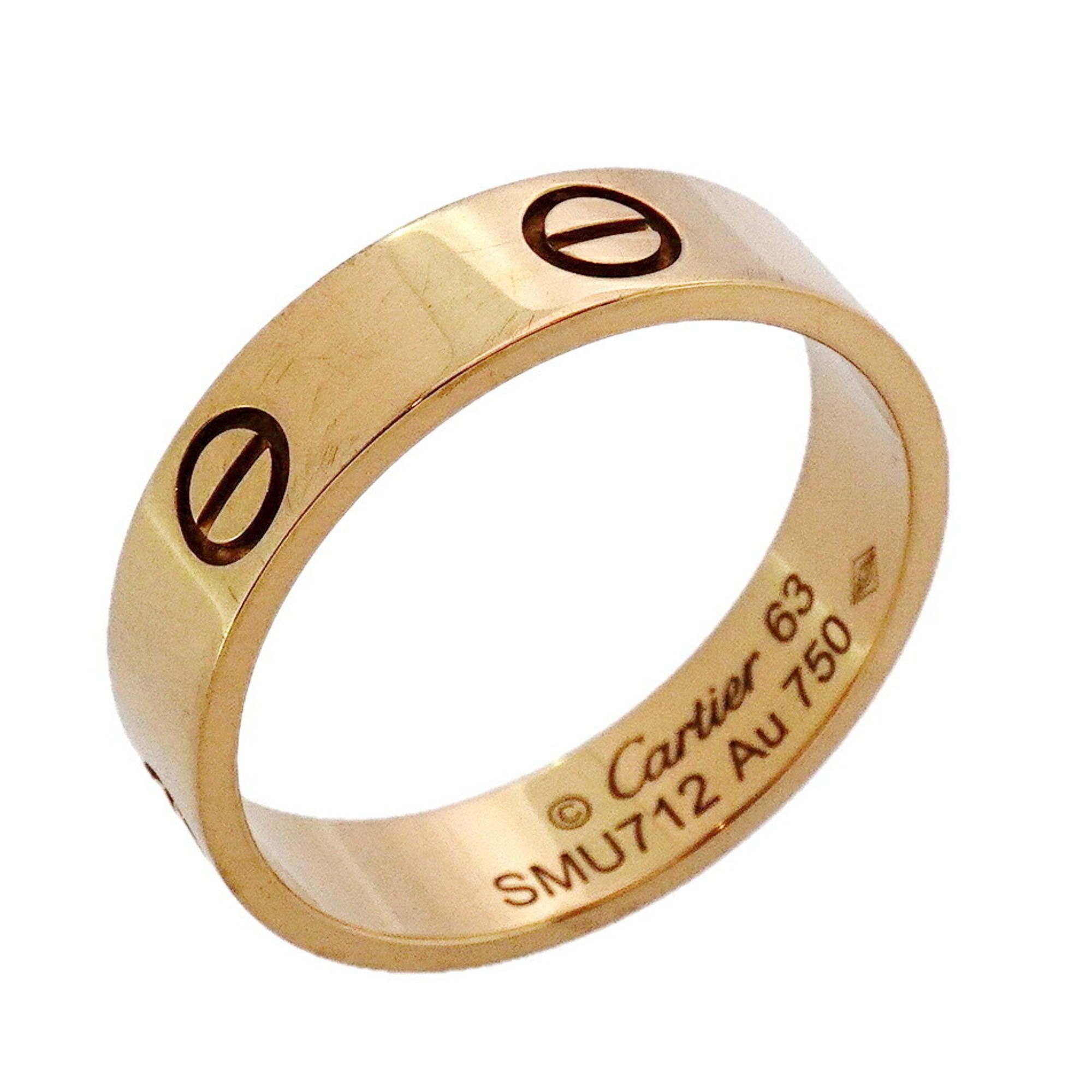 Cartier Love Ring, 18K Yellow Gold, #63, Men's, P2062202