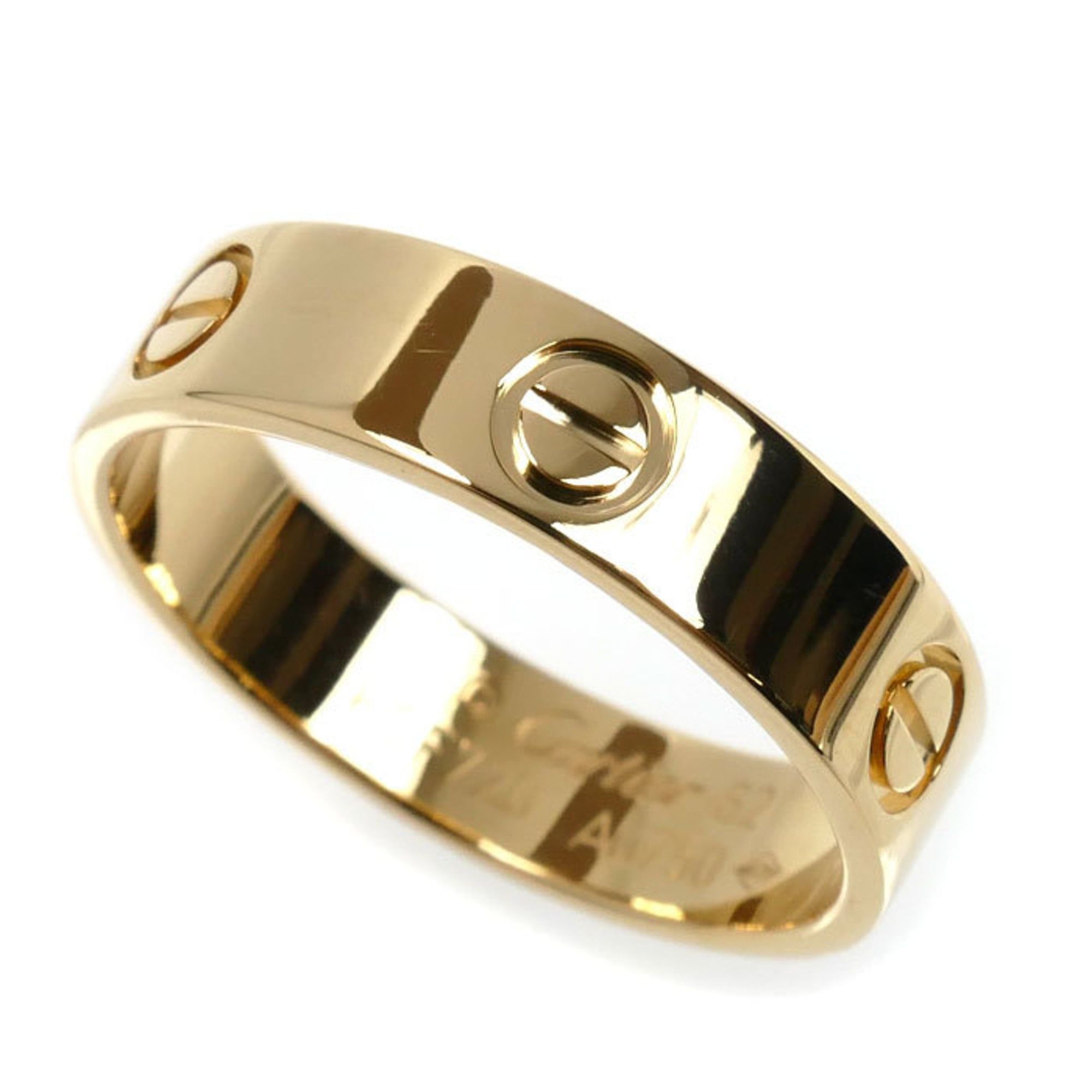 CARTIER 18KYG Yellow Gold Love Ring, B4084662, Size 21.5, 62mm, 6.6g, Men's